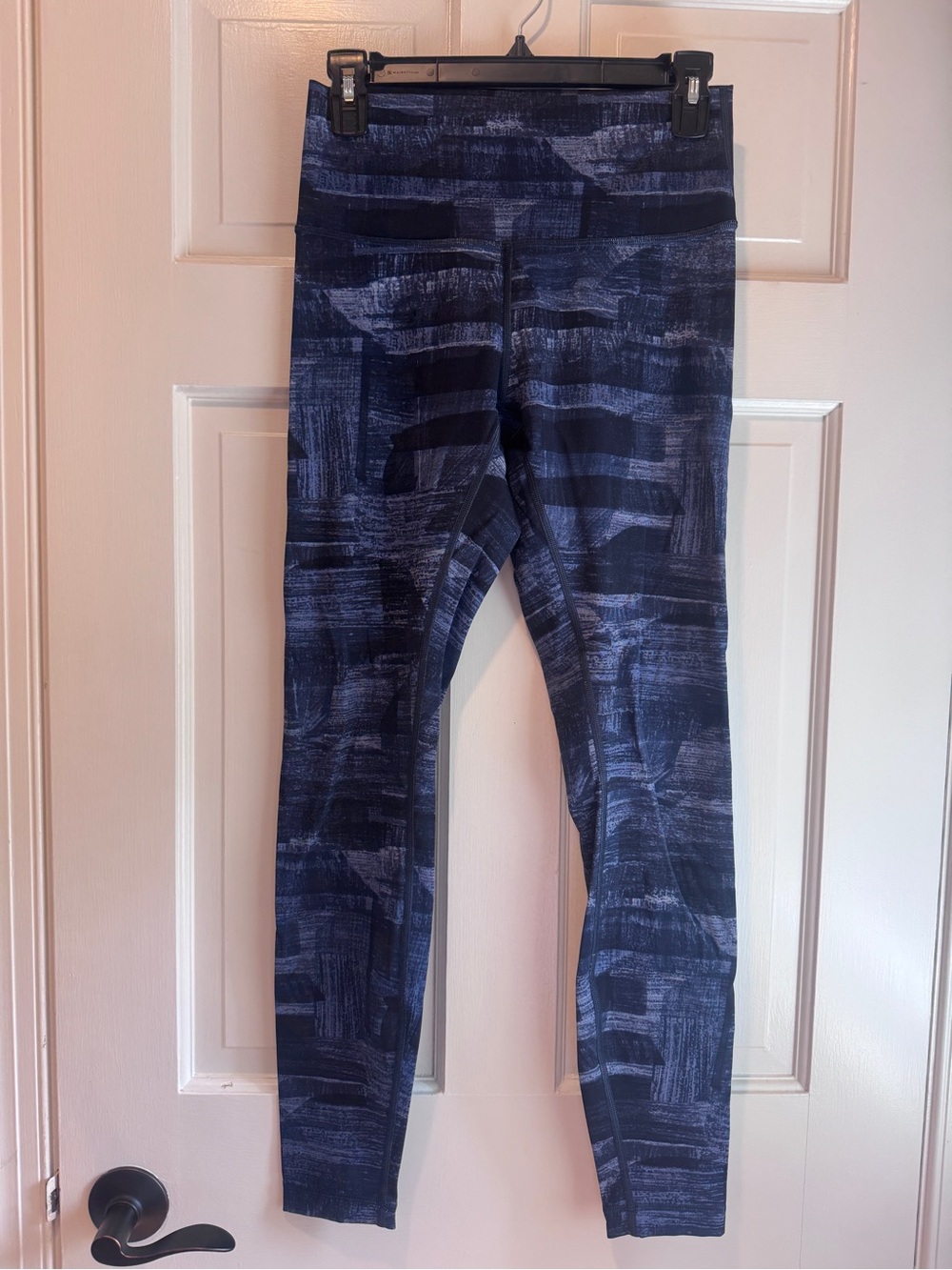 Lululemon Navy Abstract Print Full Length Leggings Size 8